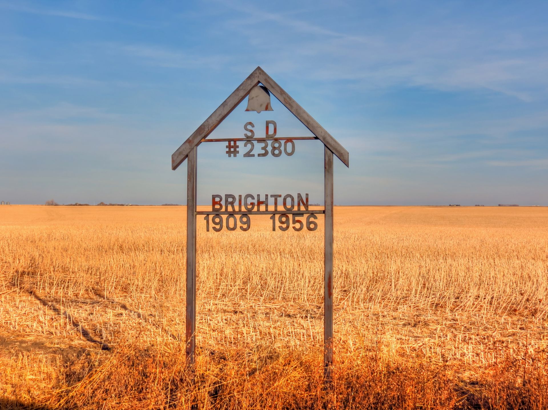 Brighton School District 2380,1909-1956,Gray, Saskatchewan,  north west quarter of section 27 township 13 range 19 west of the second meridian    - Saskatchewan Gen Web